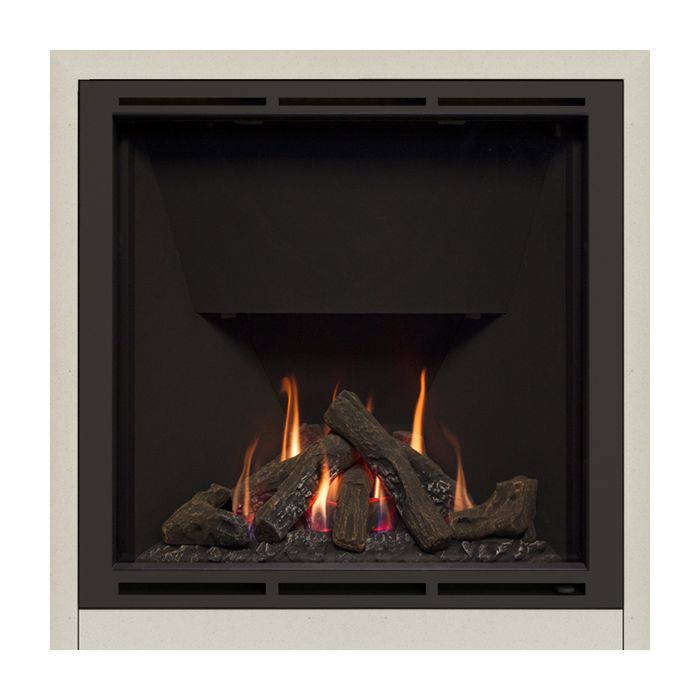 FLARE Collection by Be Modern Greenwood 900 Marble Gas Fireplace Suite