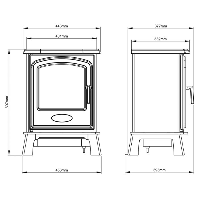 FLARE Hereford 5 electric stove 2KW