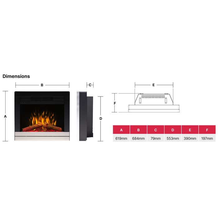 Dimplex Scala 22" Electric Fire