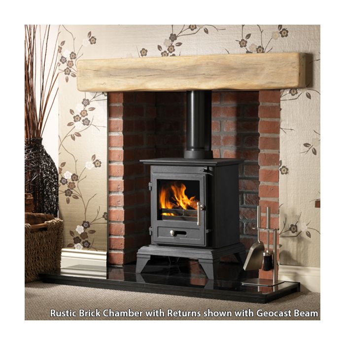 Gallery Rustic Brick With Front Returns Fireplace Chamber Panels
