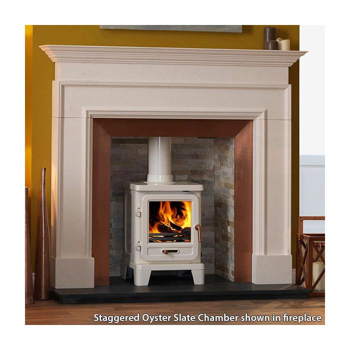 Gallery Staggered Oyster Slate Fireplace Chamber Panels
