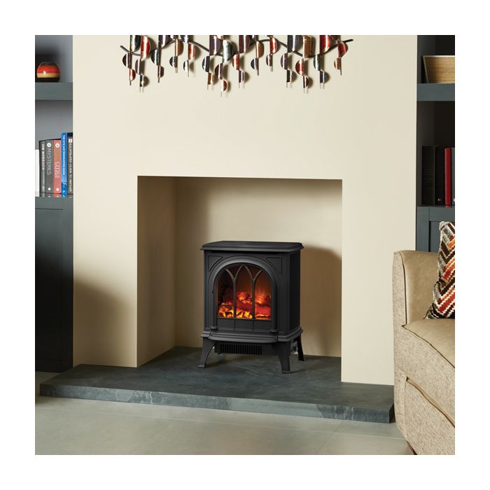 Gazco Huntingdon 20 Electric Stove with Tracery Door