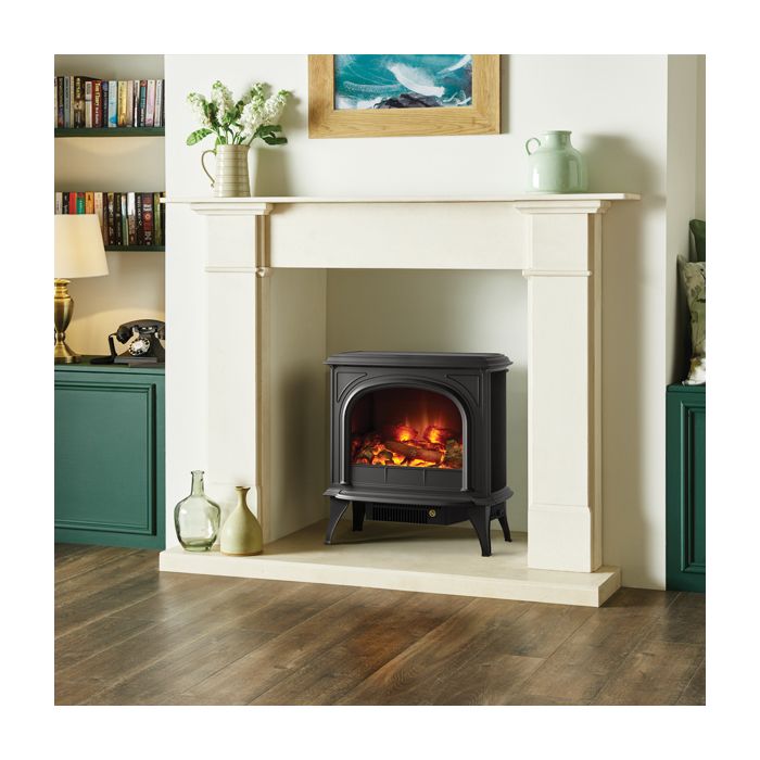 Gazco Huntingdon 40 Electric Stove with Tracery Door