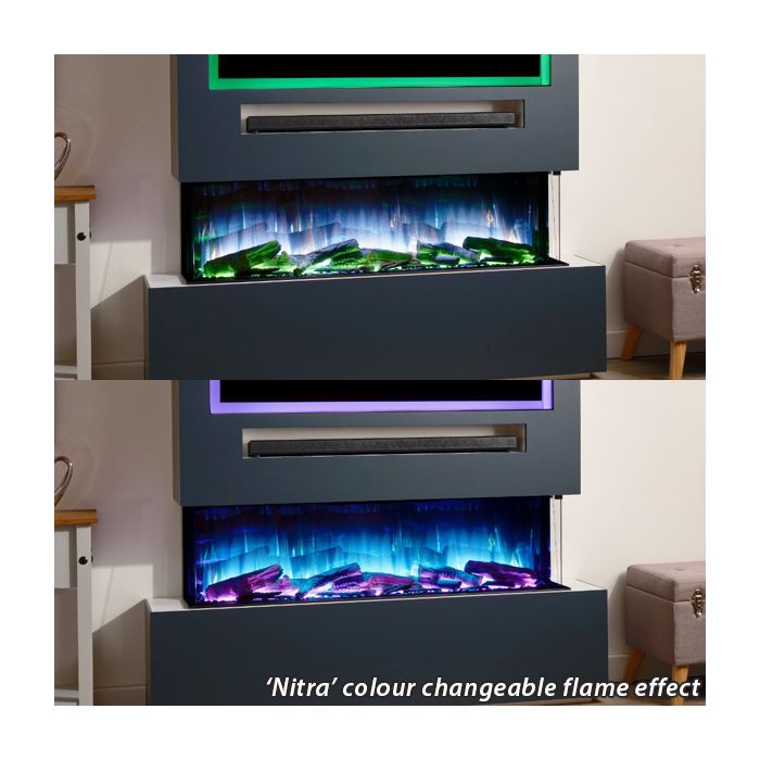 Flamerite Glazer 1300 1-2-3 Sided Electric Fire