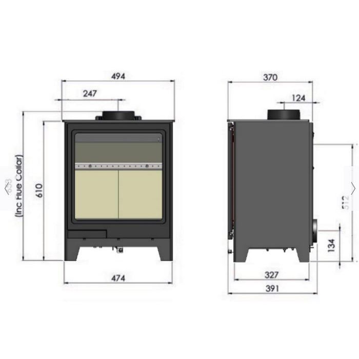 Hunter Allure 5 Wood Burning Stove