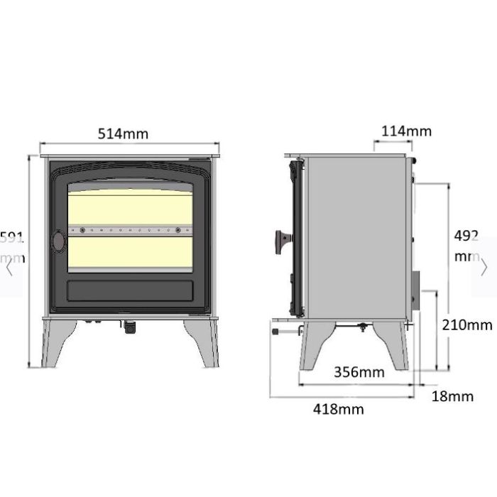 Hunter Herald 5 Wood Burning Eco Stove