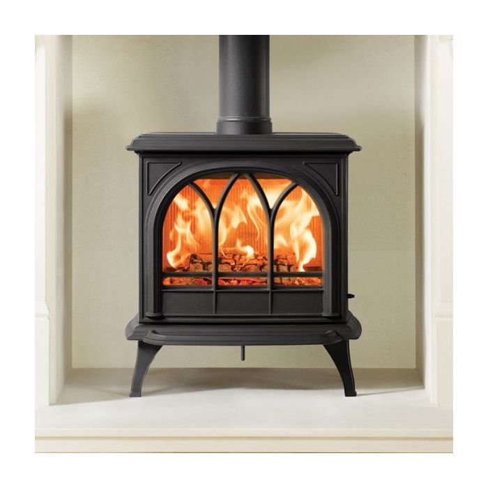Stovax Huntingdon 30 Eco Design Wood Burning Stove with Tracery Door