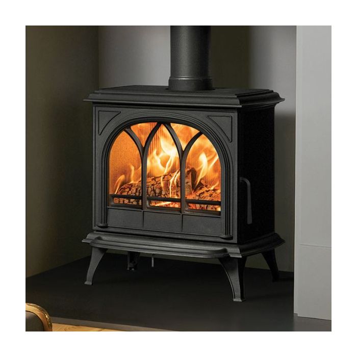 Stovax Huntingdon 30 Eco Design Wood Burning Stove with Tracery Door