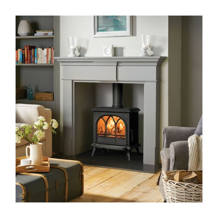 Stovax Huntingdon 30 Eco Design Wood Burning Stove with Tracery Door