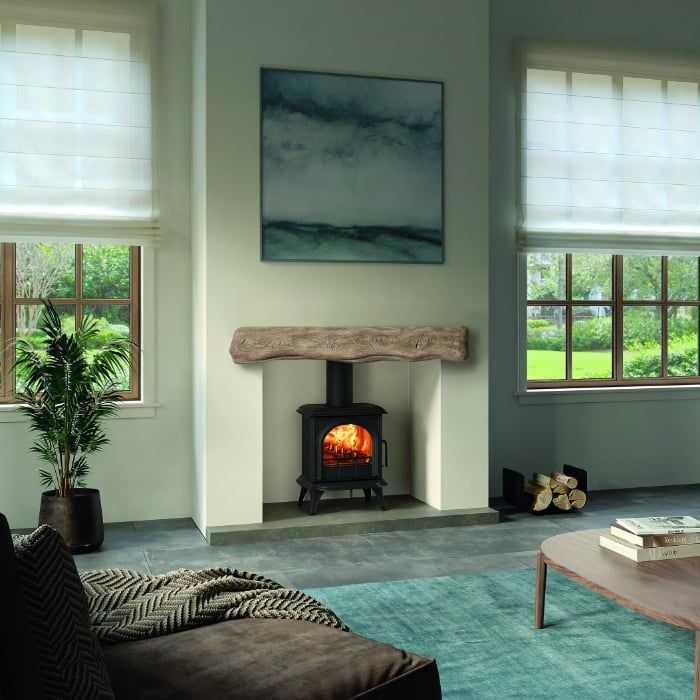 Stovax Huntingdon 20 Eco Multi-Fuel Stove with Clear Door