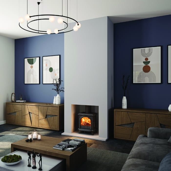 Stovax Huntingdon 20 Eco Wood Burning Stove with Clear Door