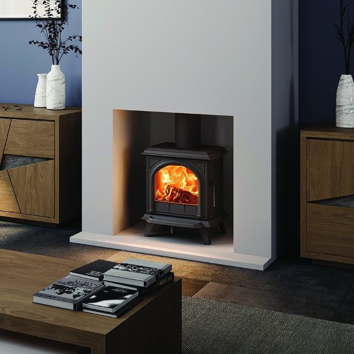 Stovax Huntingdon 20 Eco Wood Burning Stove with Clear Door