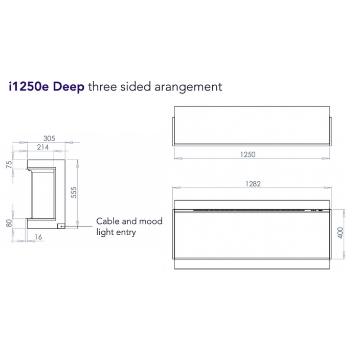 Charlton & Jenrick i1250e Deep i-Range Electric Fire Smart App