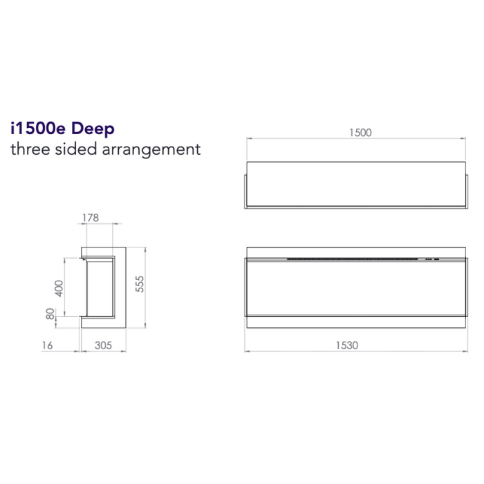 Charlton & Jenrick i1500e Deep i-Range Electric Fire Smart App