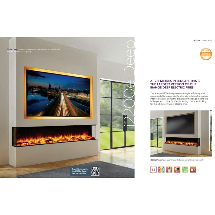 Charlton & Jenrick i2200e Deep i-Range Electric Fire