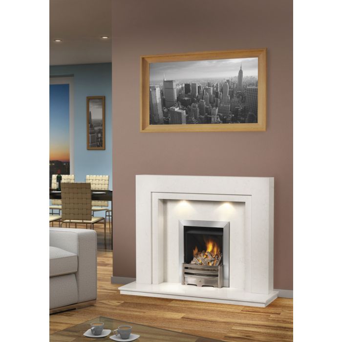 Caterham Westminster 54 Inch Fireplace - Branco Veios