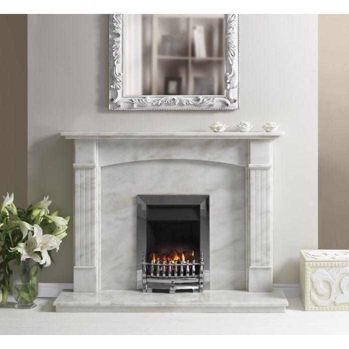 Caterham Mirabelle 54 Inch Fireplace - Bianca Rosa