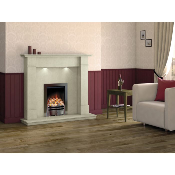 Caterham Windermere 54 Inch Fireplace - Bianca Beige
