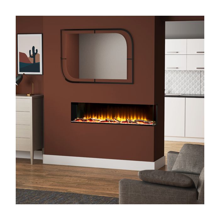 FLARE Collection by Be Modern Invision 1250 1-2-3 Sided Electric Fire