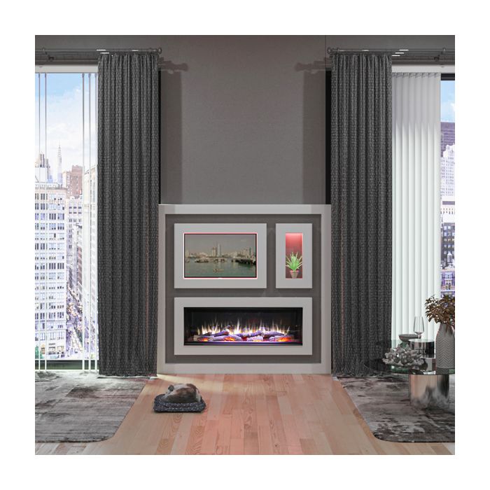 Charlton & Jenrick iRange i1250e Deep 1-2-3 Sided Electric Fire