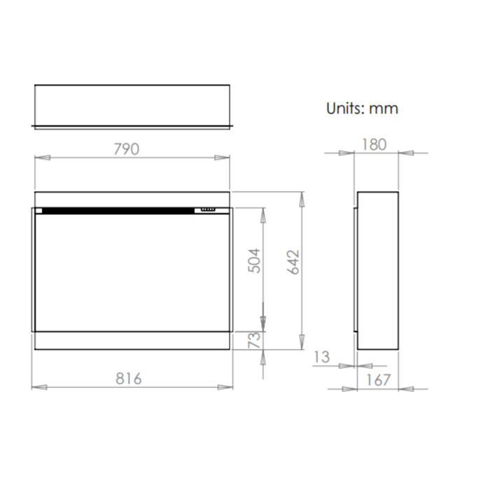 Charlton & Jenrick iRange i790e Slimline Electric Fire