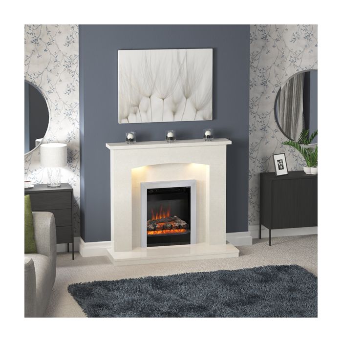 FLARE Collection by Be Modern Isabelle Marble Fireplace
