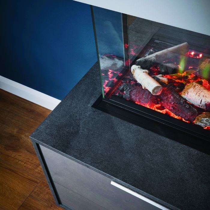 Katell Modena Luminosa 69" Electric Fireplace Media Unit