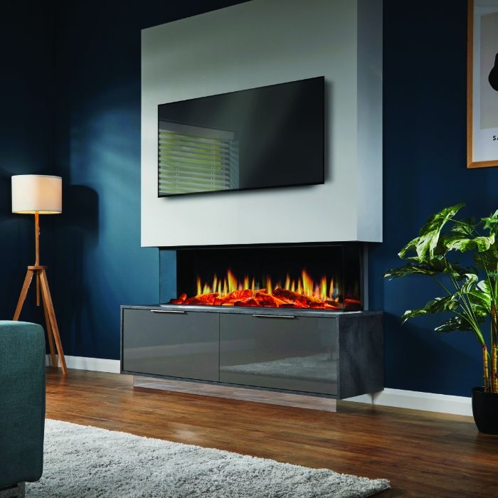 Katell Modena Luminosa 69" Electric Fireplace Media Unit
