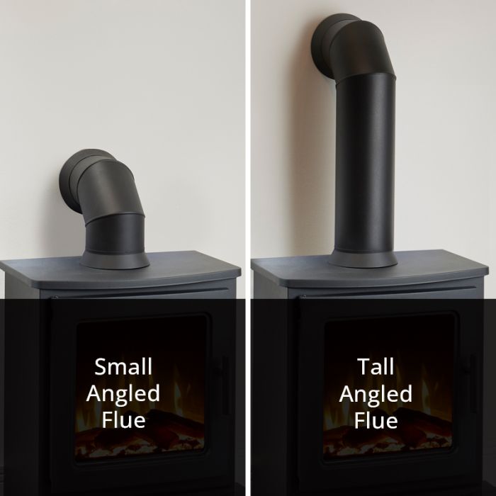 Firetti Fires Naples with Log Store Electric Stove
