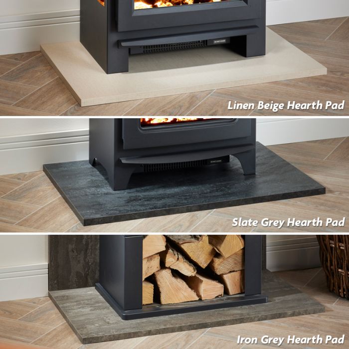 Firetti Fires Naples with Log Store Electric Stove