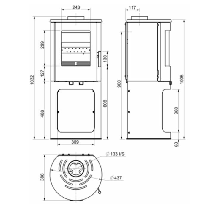Portway PB1000 Multifuel Stove