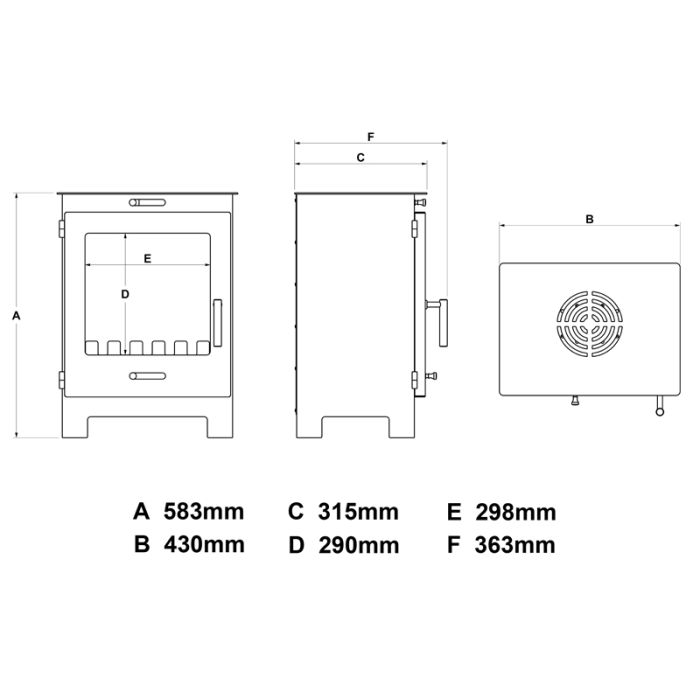 Portway Arundel Bioethanol Stove