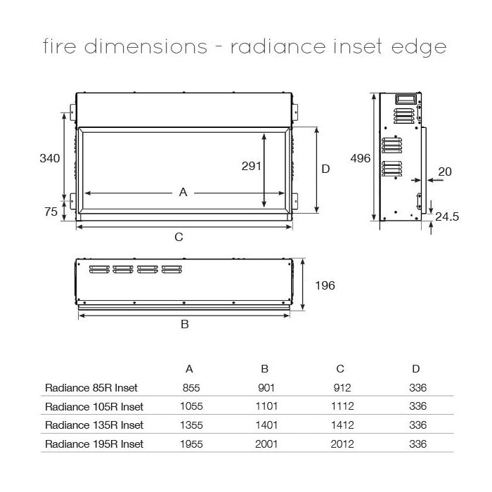 Gazco Radiance Inset 105R Electric Fire