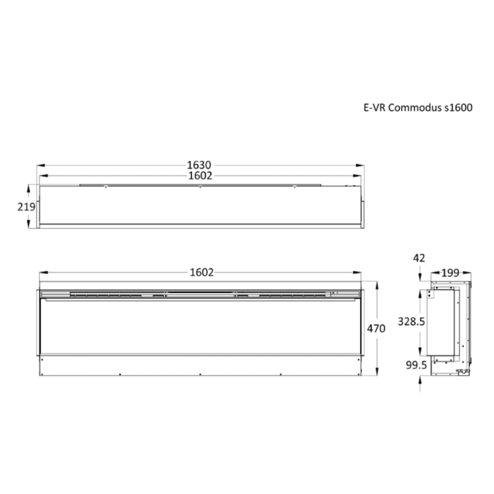 Celsi Electriflame VR Commodus S-1600 Electric Fire