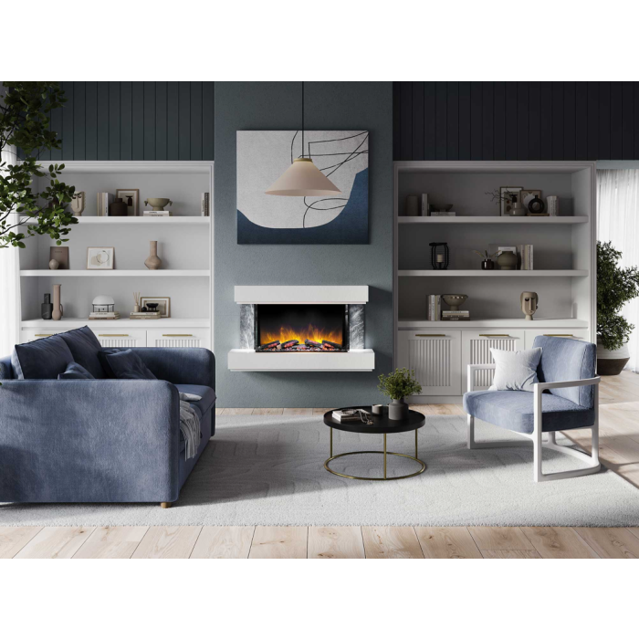 Flamerite E-FX Milan 1200 Electric Fireplace Suite