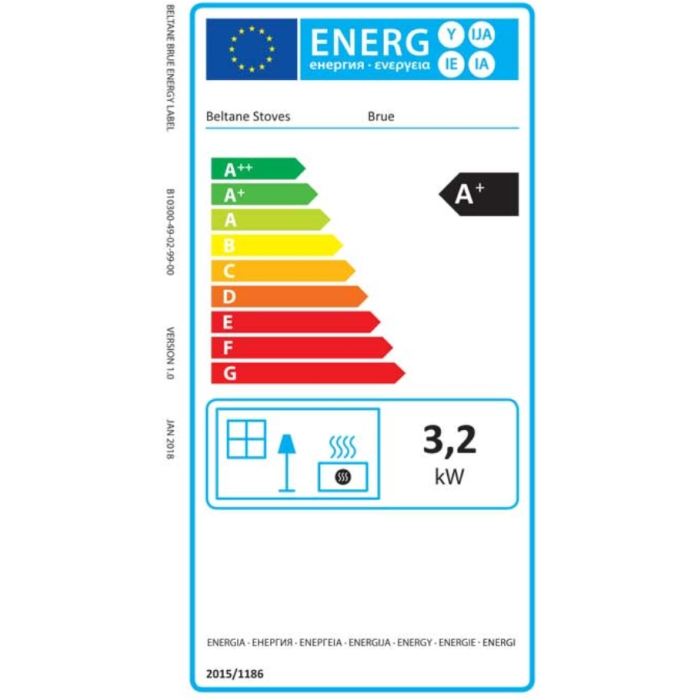 Beltane Brue Ecodesign Multi Fuel Stove