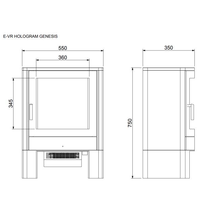 Celsi Electristove Hologram Genesis Electric Stove