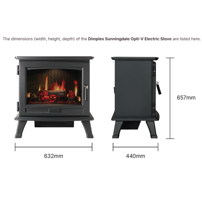 Dimplex Sunningdale Opti-V Electric Stove