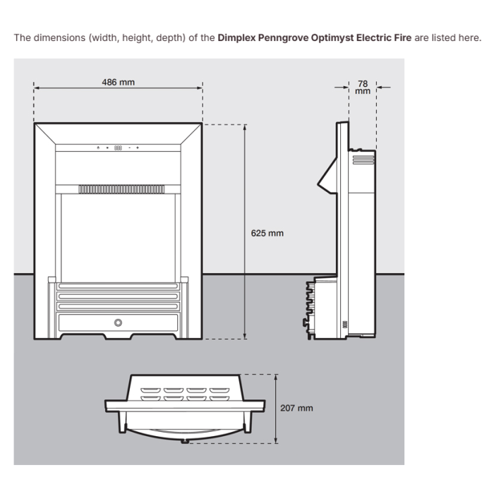 Dimplex Penngrove Optimyst Electric Fire
