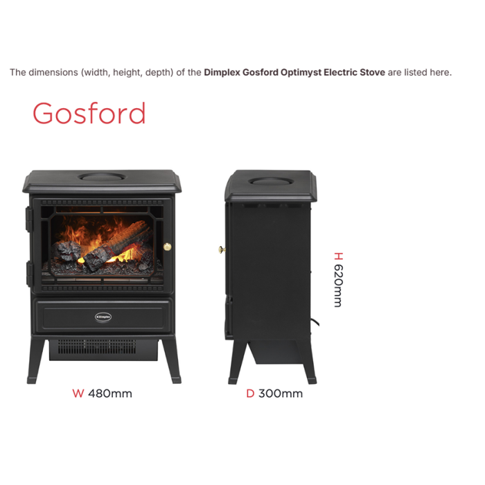 Dimplex Gosford Opti-Myst Electric Stove