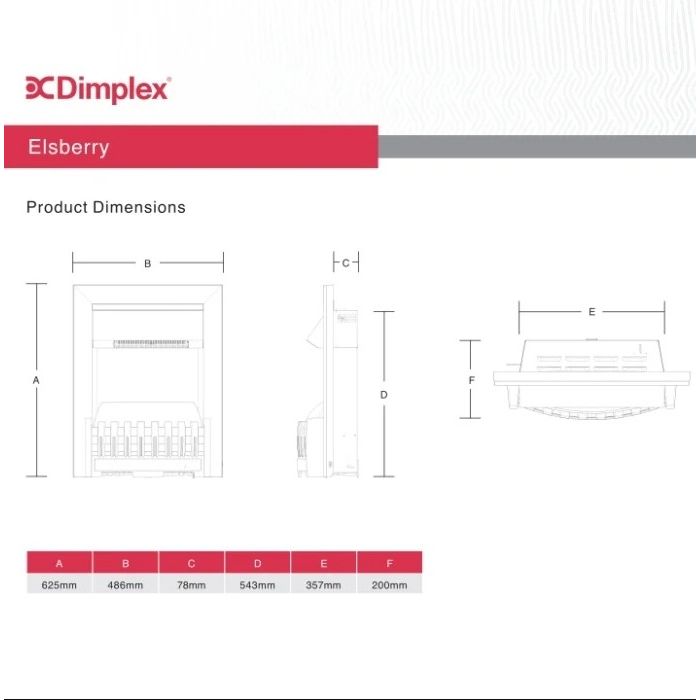 Dimplex Elsberry Optimyst Electric Fire