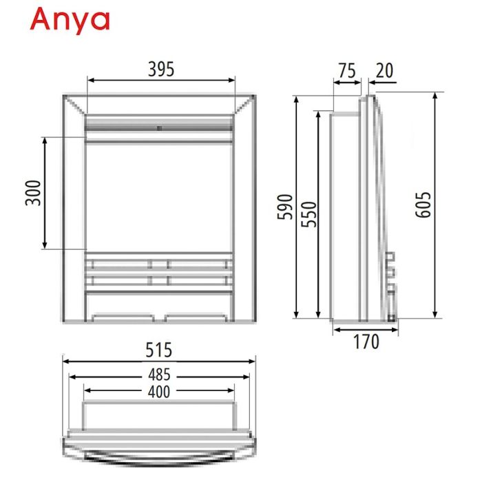 FireFX Anya Electric Fire