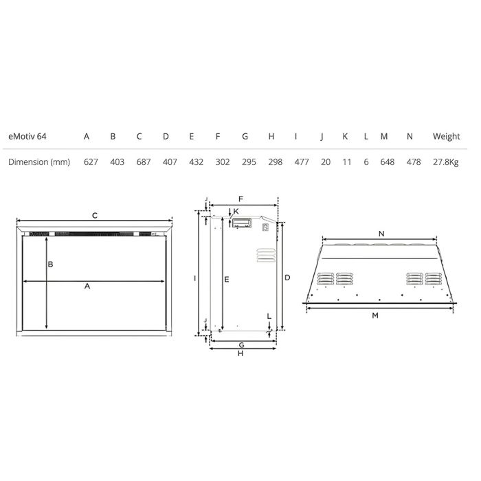 Gazco eMotiv 64 Electric Fire