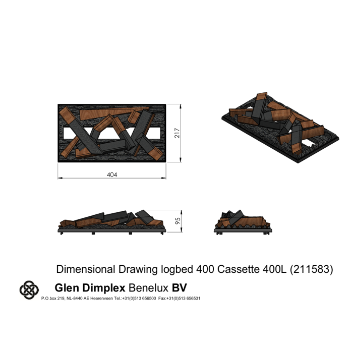 DIMPLEX CASSETTE 400/600 OPTIMYST ELECTRIC FIRE