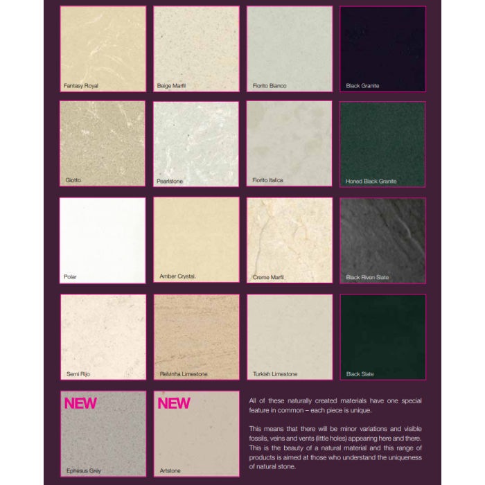 Worcestershire Marble Abbey 54" Beige Marfil