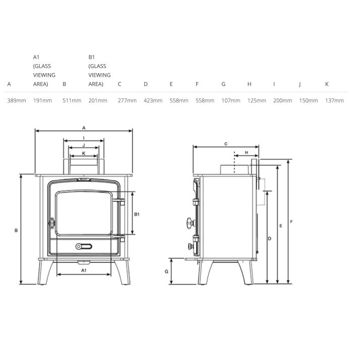 Stovax County 3 Eco Multi-Fuel Stove