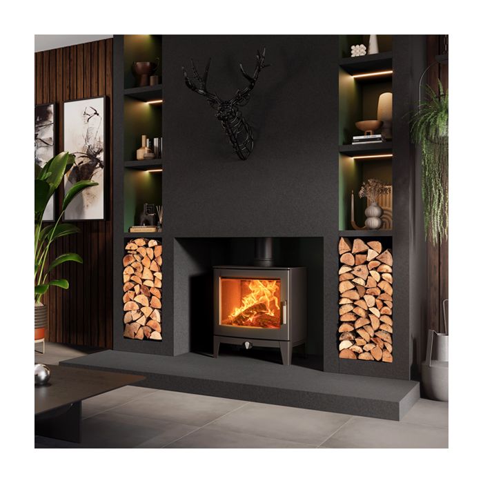 STOVAX FUTURA 8 WOODBURNING MATT BLACK STOVE