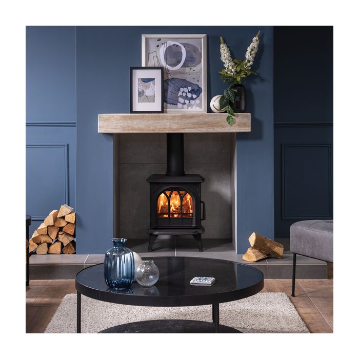 Stovax Huntingdon 20 Eco Multi-Fuel Stove with Tracery Door