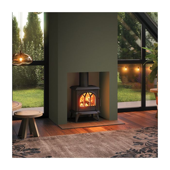 Stovax Huntingdon 20 Eco Multi-Fuel Stove with Tracery Door