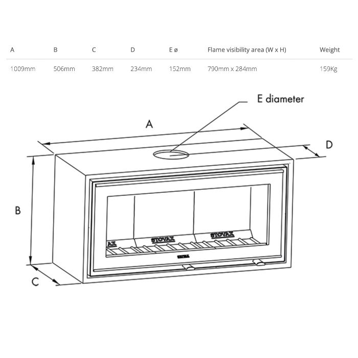 Stovax Studio Air 1 Freestanding Wood Burning Stove